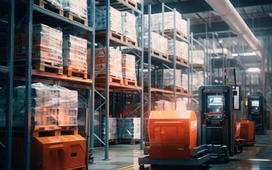 Automated inventory management in a frozen food warehouse