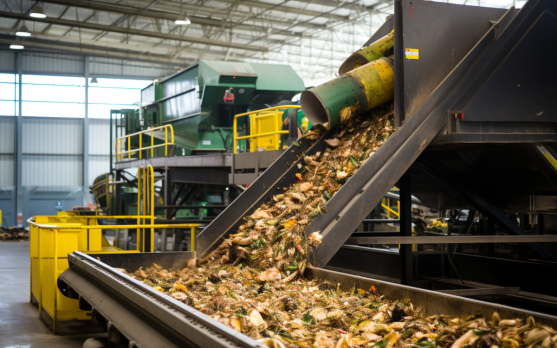 Food waste recycling facility adhering to new legislative standards
