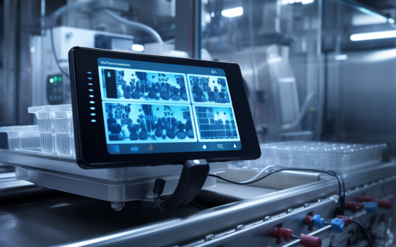 IIoT sensors monitoring a frozen food production line
