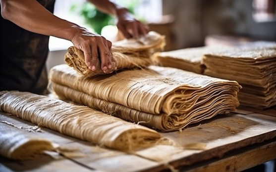 Process of creating bamboo pulp for packaging materials