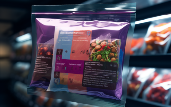 Transparent sourcing information displayed on a food product