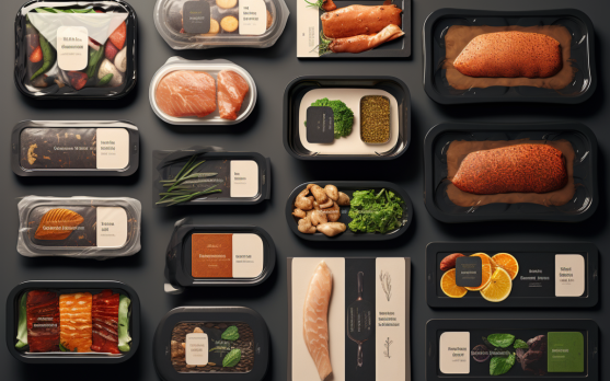 eco friendly packaging options showcasing different materials and designs for frozen food
