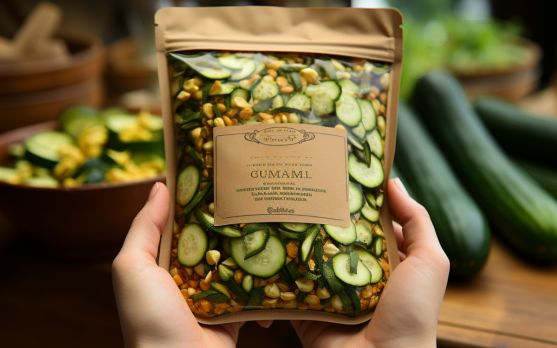 consumer’s hands holding a biodegradable flexible pouch