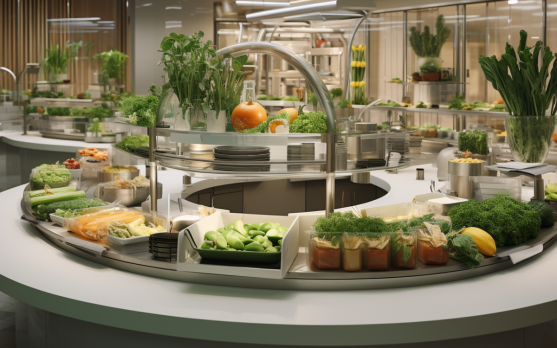 A healthcare setting offering plant based meal options
