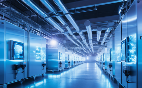 A modern cold storage facility with advanced technologies