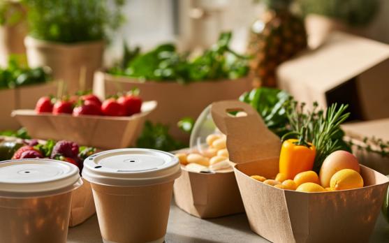 Compostable packaging in the food industry