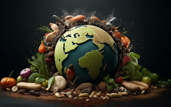 Educational campaign promoting food waste reduction for climate action
