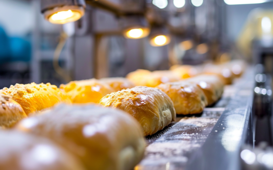 Technological process of fortifying frozen bakery items in a production facility
