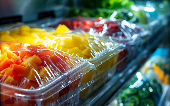 Water soluble film technology in frozen food packaging