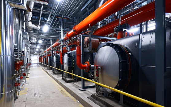 Renewable energy powered electrode boilers in a manufacturing plant