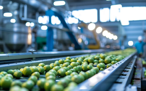 Sustainable food production line enhanced by automation