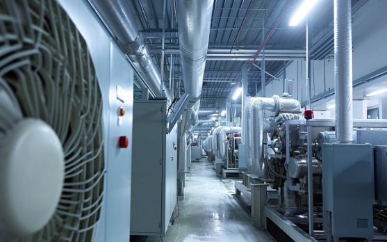 Thermoelectric cooling system in a frozen food production plant